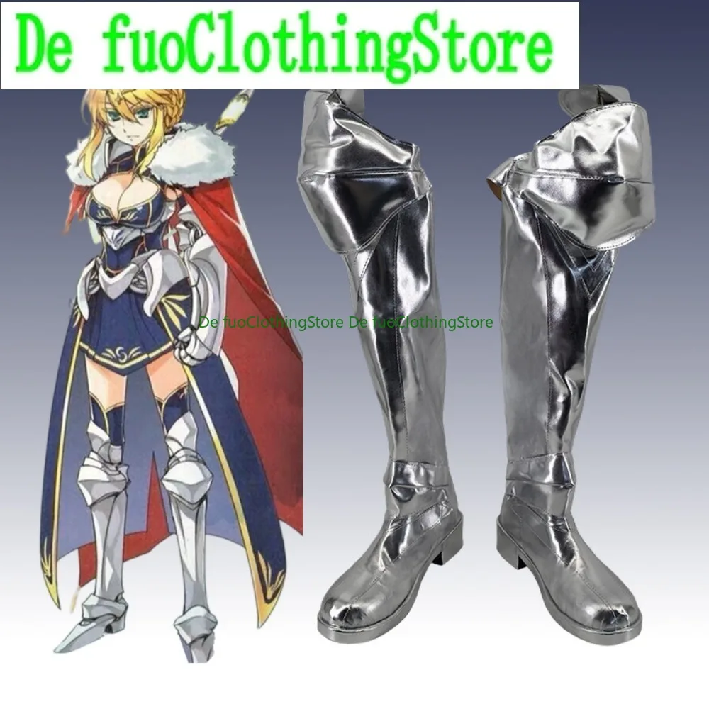 Game Shoes Fate Grand Orcia Pen Lancer Stage 3 Role Playing Boots Anime Halloween Party Custom Shoes