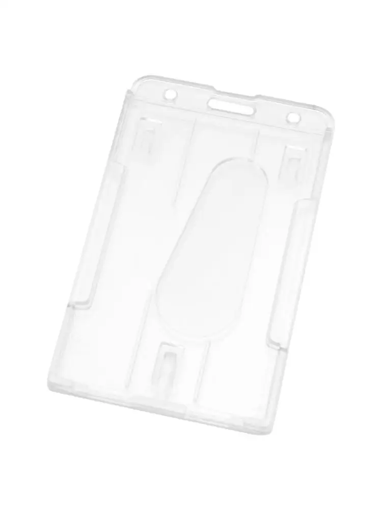 Hard Plastic Access Card Cover Credit Card for Case Badge Holder Double Side