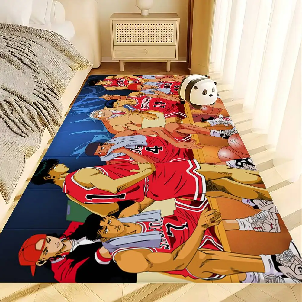 Basketball Anime S-Slam D-Dunk Bathroom Mat Kids Room Bedroom Decoration Balcony Anti-Slip Doormat Living Room Welcome Rug