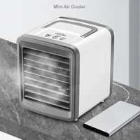Mini enfriador de aire portátil para coche, aire acondicionado tres en uno, carga USB, ventilador de pulverización de humidificación para oficina, velocidades de viento ajustables