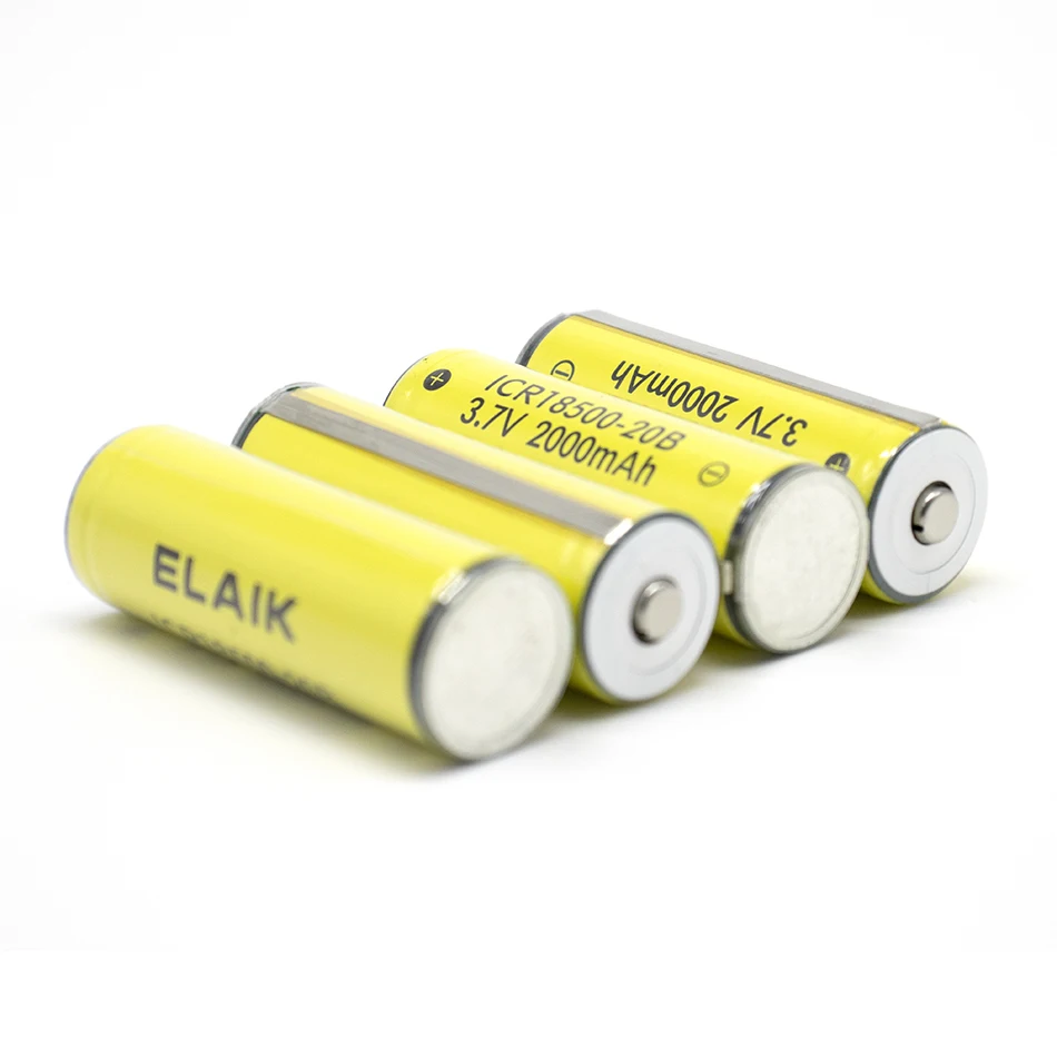 3.7V 18500 Rechargeable Battery ICR18500-20B 2000mAh Recarregavel Lithium ion Battery With PCB