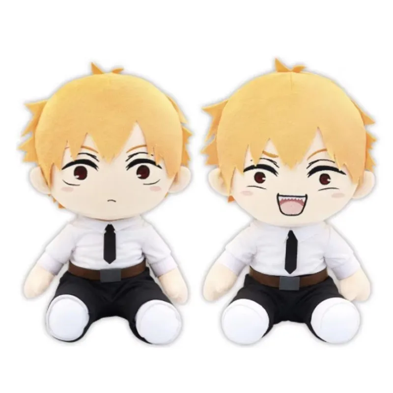 New Cute Anime Denji Makima Plush For Boys Girls Kids Stuffed Toys Children Gifts 35CM