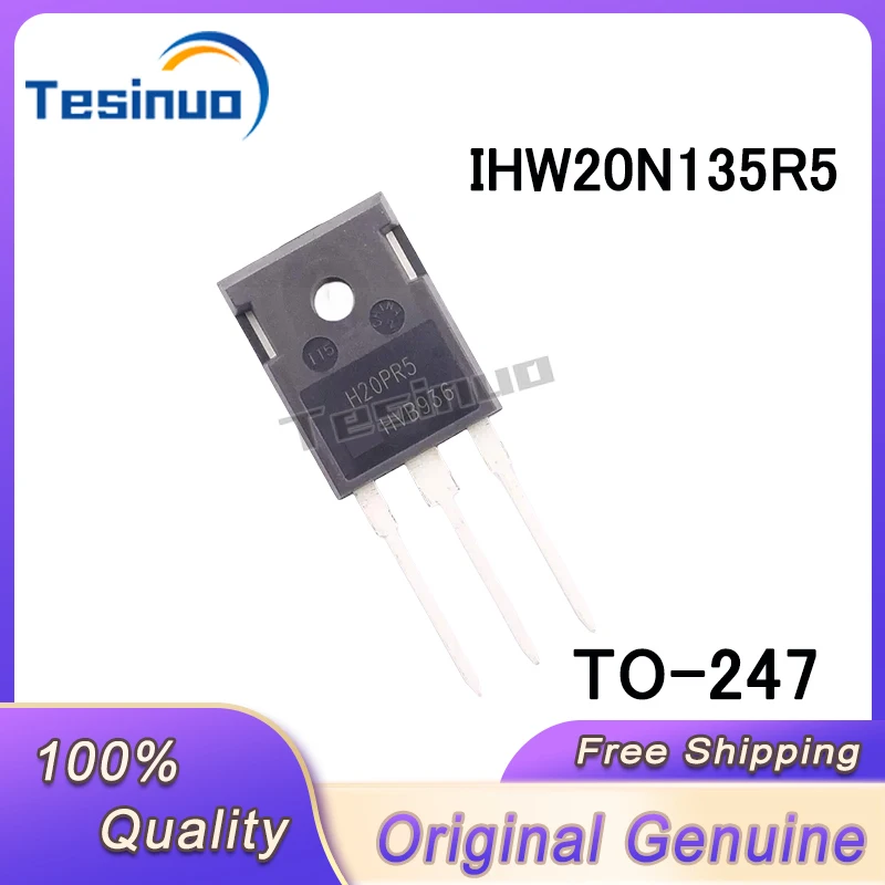 

5/PCS New Original IHW20N135R5 H20PR5 40A1350V TO-247 IGBT induction stove tube In Stock