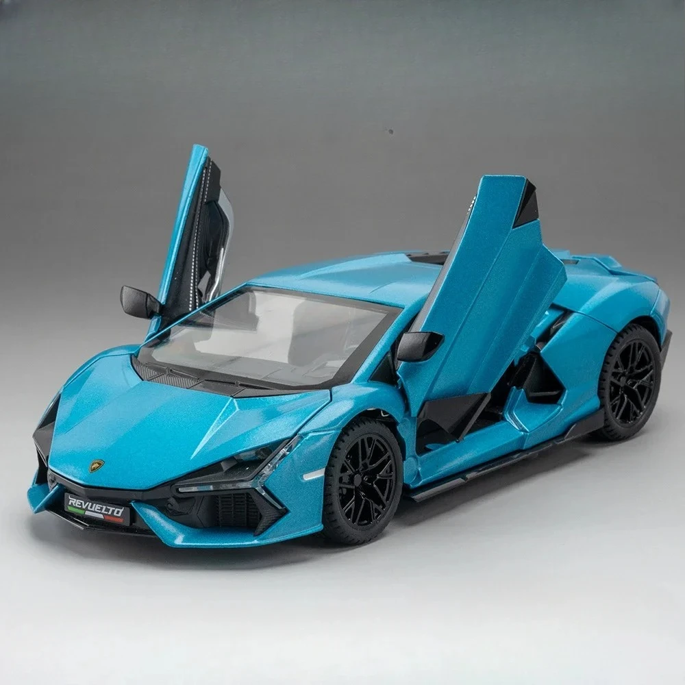 

1:24 Sports Car Model Toy Vehicles Car Model Sound Light Collection Kids Toy Gift Diecast Alloy Car Model Collectible
