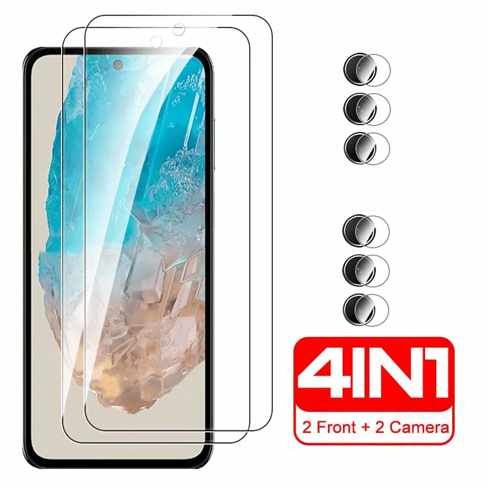 For Samsung Galaxy M35 Glass 4in1 Camera Protective Tempered Glass For Samsung M35 M 35 35M 2024 Screen Protector Films 6.6 inch