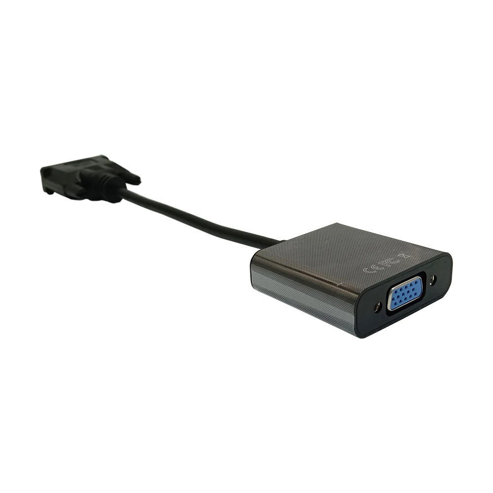 10 Buah Kabel Adaptor DVI 24 + 1 25 Pin DVI-VGA Konverter Video Pria Wanita Adaptor DVI Ke VGA Serbaguna untuk Proyektor Komputer HD-