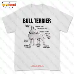 Bull Terrier Breed Dog Vector Art Anatomy Tattoo Funny Pet Lovers T-shirt Tee LTSP