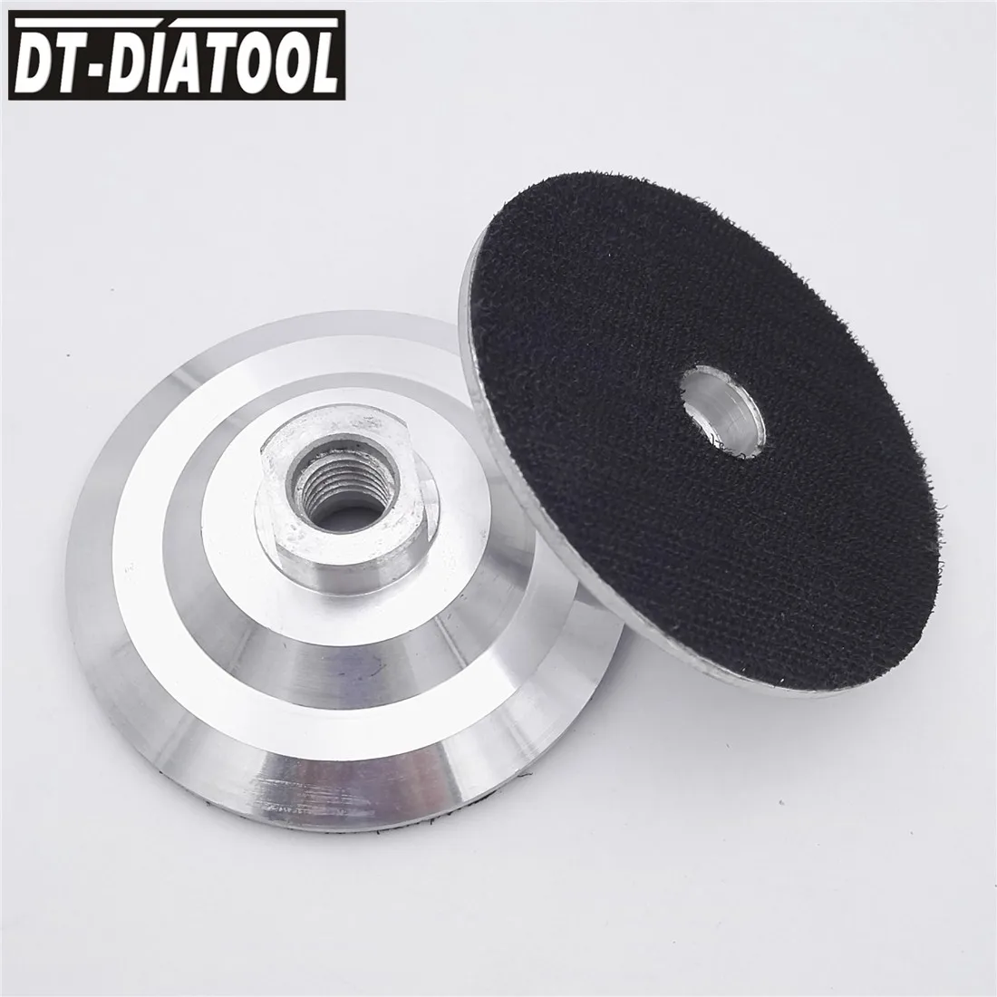 

DT-DIATOOL 1pc/2pcs Dia 3"/80mm Aluminum base Backer for Diamond Polishing Pads with M14 Thread Sanding Discs Backing Holder