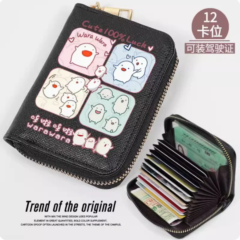 Anime The Boy and the Heron Zipper Wallet Women Fold Bag Multi Card Coin Pocket Holder Fashion Wallet Gift