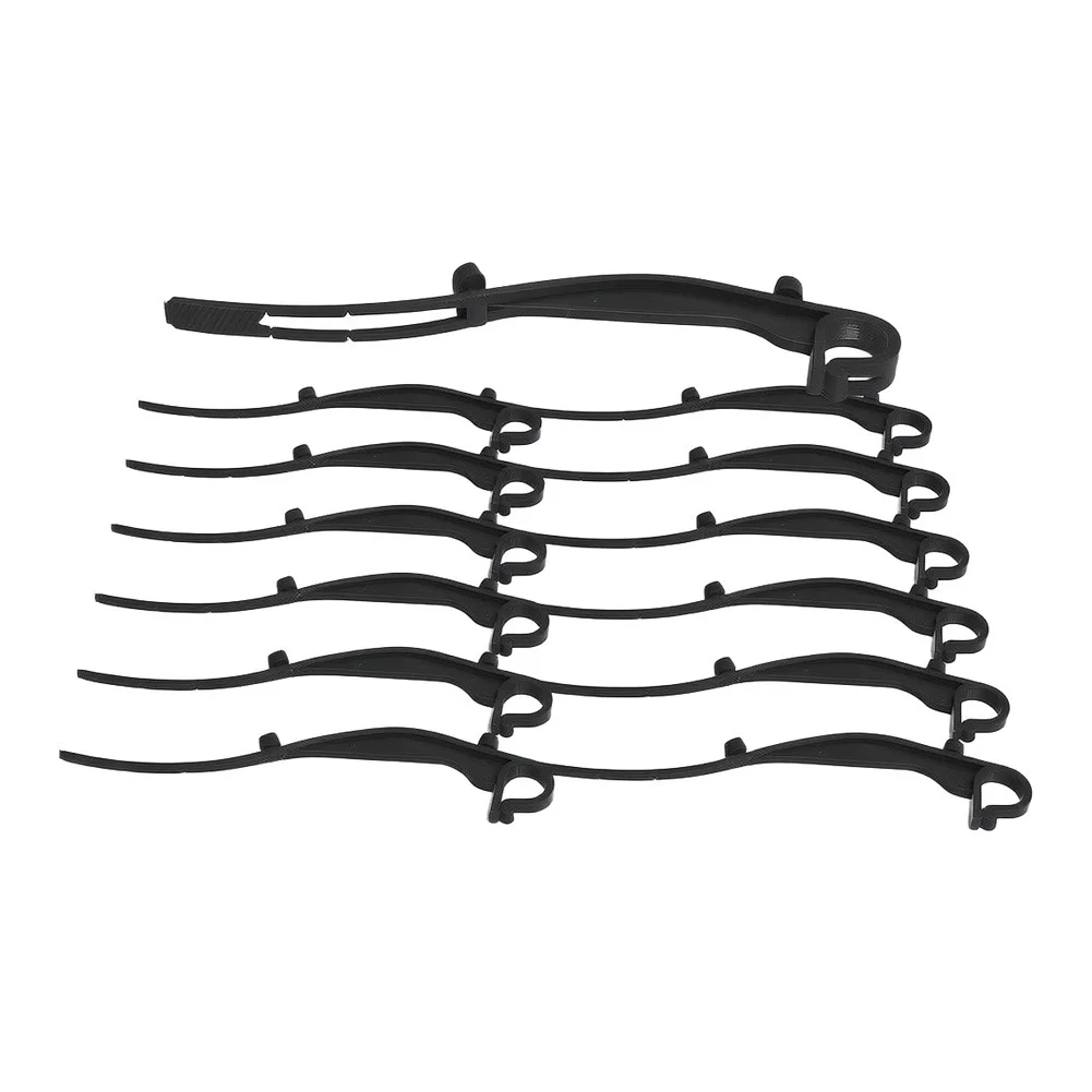 50pcs Plastic Gutter Protection Clips Gutter Brush Clips Maintain Clean Gutters Plastic Fixing Clips Drain Guttering Cover Net