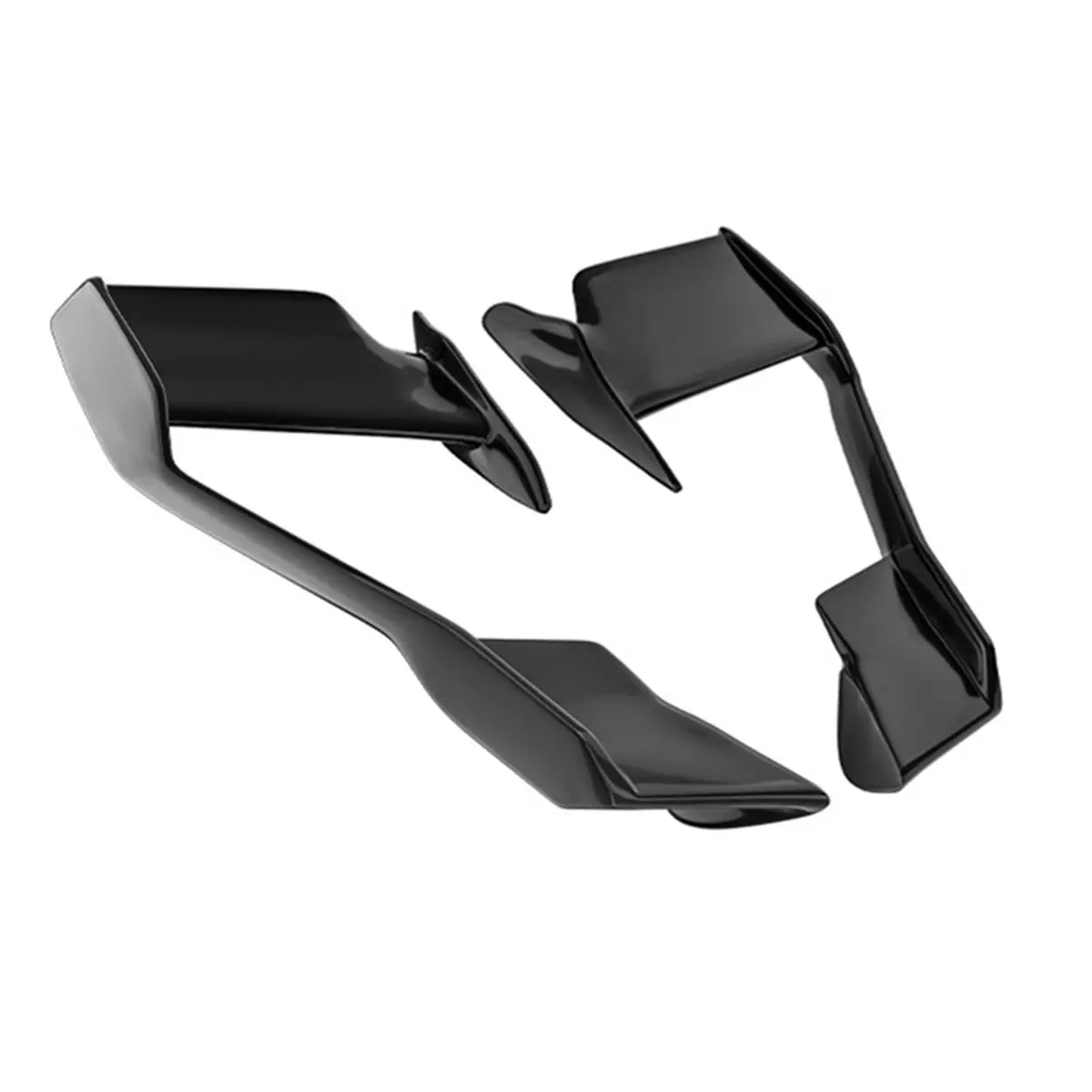 ABQE Motorcycle Aerodynamic Side Winglet Fixed Wing Spoiler Dynamic Aileron Air Deflector for BMW F900R 21-24 Black
