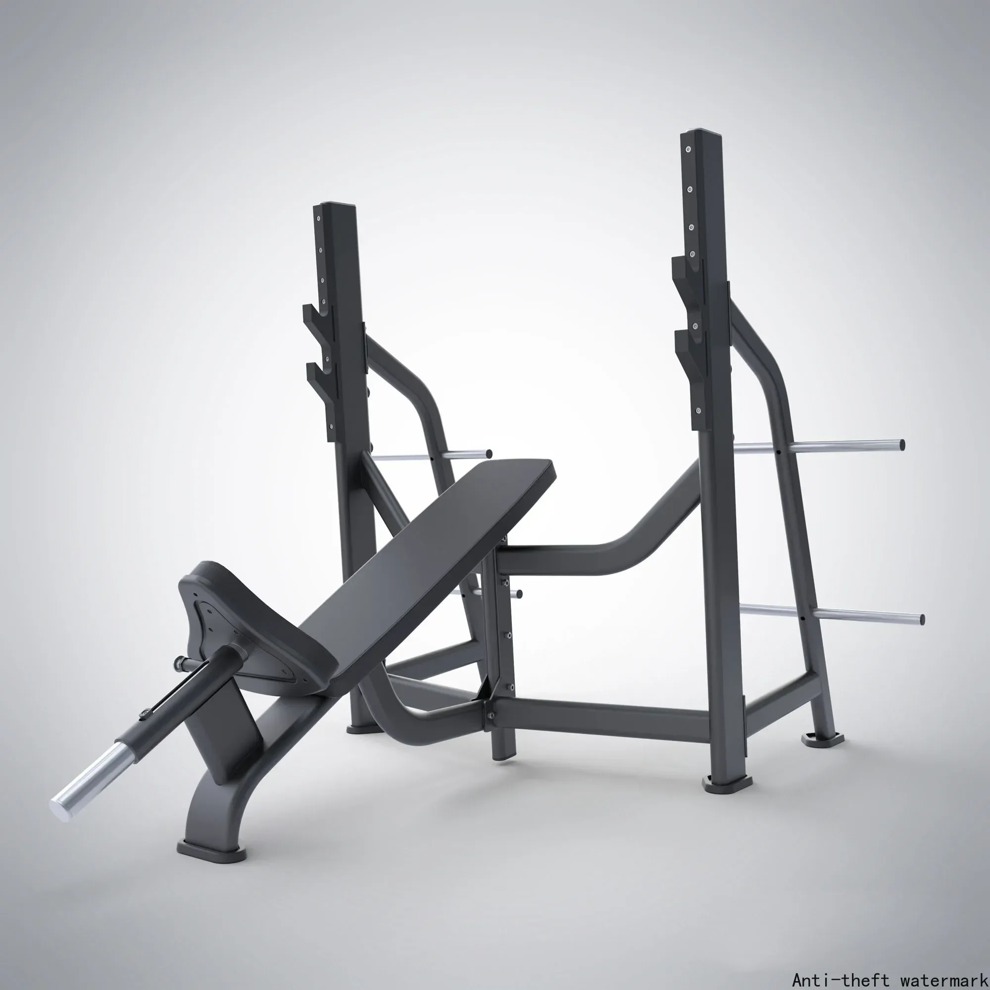2025 Hot Selling - Foldable Incline Bench Press Fitness Equipment for Gyms, Professional Press Rack, Safety Set, Wall-Mounted