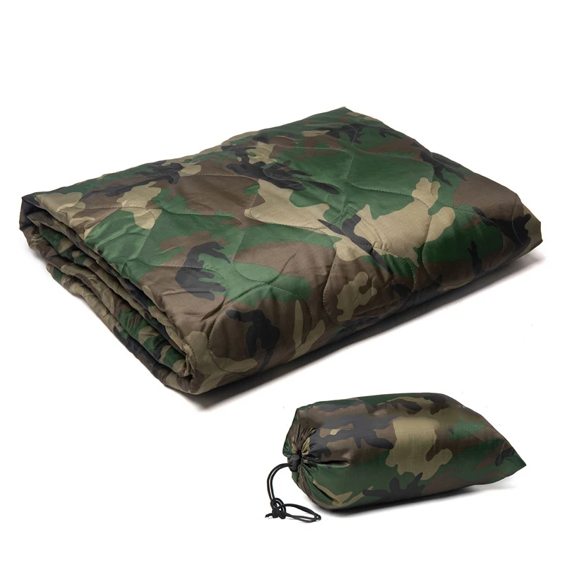 Autumn Spring Outdoor Camping Accesorios Quilt Camo Woobie Military Ultralight Camping Quilt Travel Outdoor Camouflage Blanket