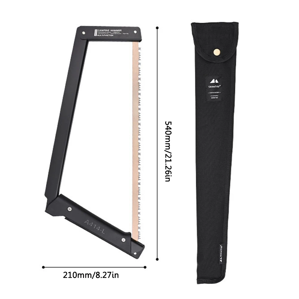 ShineTrip Folding Saw For Camping Woodworking Outdoor Tool Portable Long Blade Hand Saw With Storage Bag Tree Trimming Tool