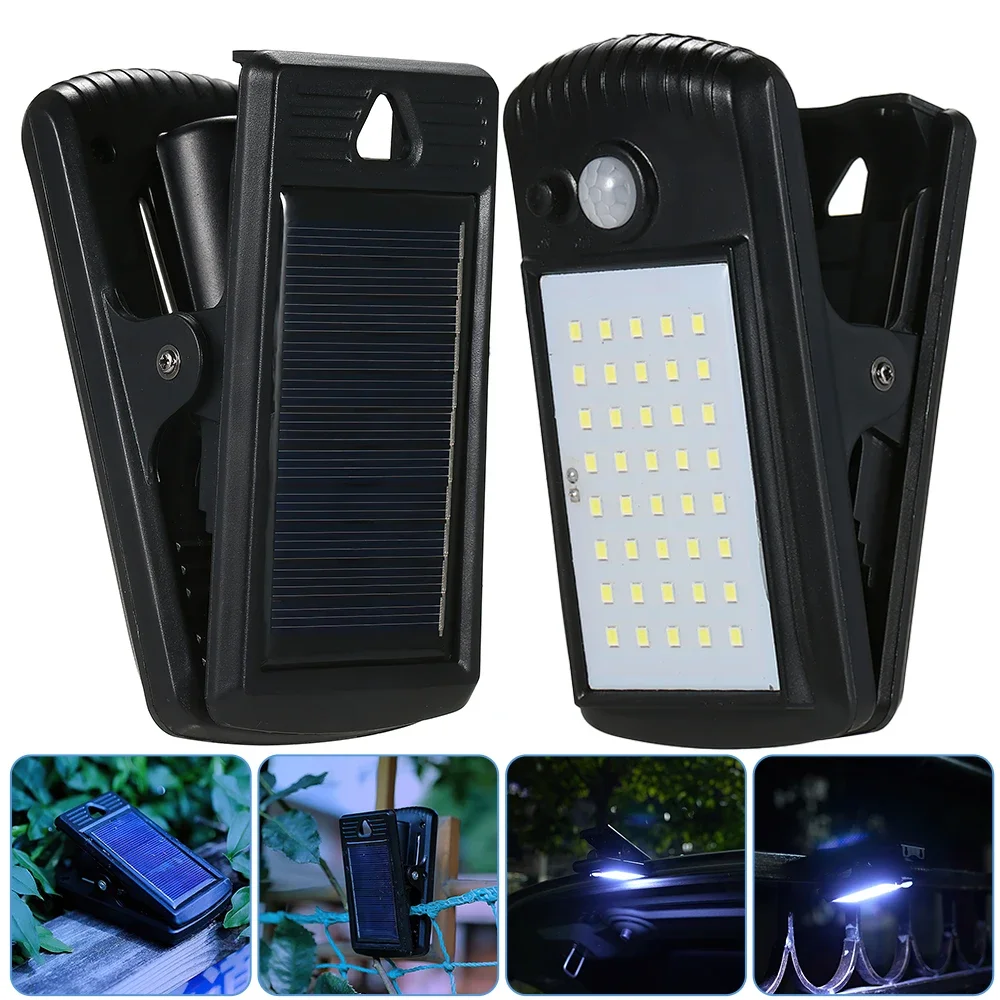 

40 LED Solar Lights Outdoor Clip Motion Sensor Lights 2 Modes Wireless IP65 Waterproof for Patio Wall Garage Hiking Camp Tent