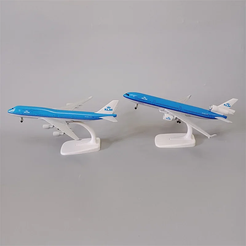 20cm Alloy Metal AIR Netherlands KLM Airlines Boeing B747 MD MD-11 Airplane Model Diecast Plane Model Aircraft w Landing Gears