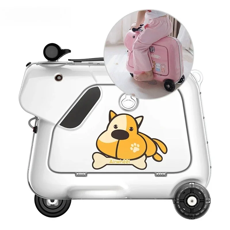 Gold SellerSQ3 Kids Travel Bags Hand Suitcase Trolley Ride On Scooter Suitcase Cute Luggage Set Music Player Boardin