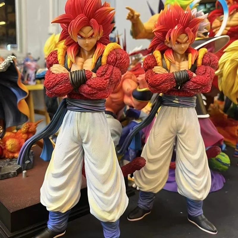 

32cm Dragon Ball Z Jg Studio Ssj4 Gogeta Anime Action Figure Gk Statue Collection Model Custom Desktop Ornaments Gift T