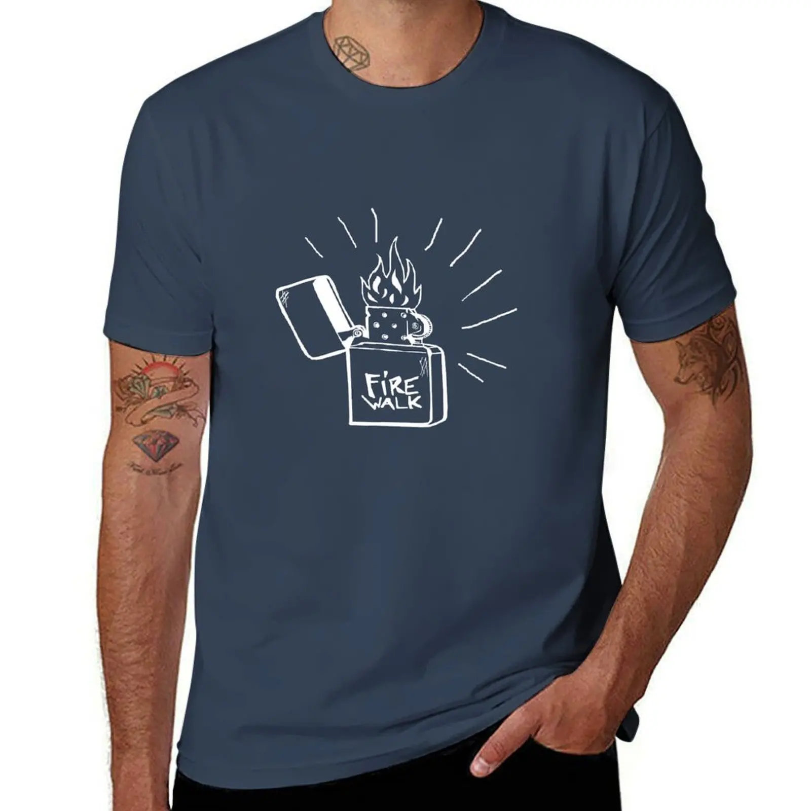 

Fire-walk Classic Essential T-Shirt Running Gym Short Sleeve Sports Tee
