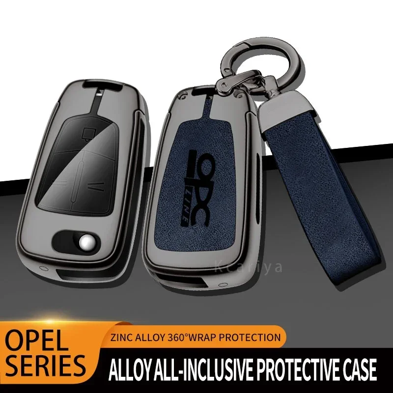 Car TPU Zinc Alloy Key Case Bag For Opel OPC Line Insignia Astra Vectra Combo Corsa D Mokka Zafira Car KeyChain Metal Key Shell