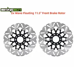 BIKINGBOY Sportster XL1200R 04-08 XL1200S 00 01 02 03 XL883R 05-13 XR 1200 08-10 XR1200X 10 11 12 Front Brake Disks Discs Rotors