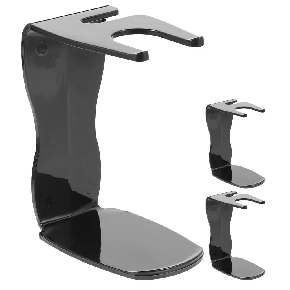 

3pcs Razor Holder Stand Portable Shaver Hand Black Beard Brush Men Grooming Tool Travel Bathroom Gear Storage Rack