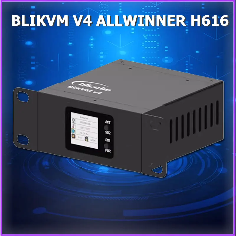 

BliKVM V4 Allwinner H616 Soc KVM Over IP PoE HDMI-comaptible Video Loop Through PiKVM RTC Video Capture for Remote Server