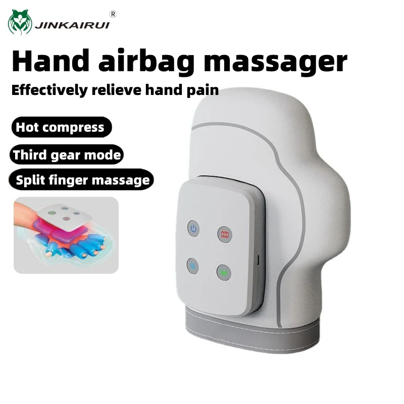 Jinkairui Hand Massager Air Bag Pressing Hot Compress Beauty Instrument for Finger Relaxation And Hand Care