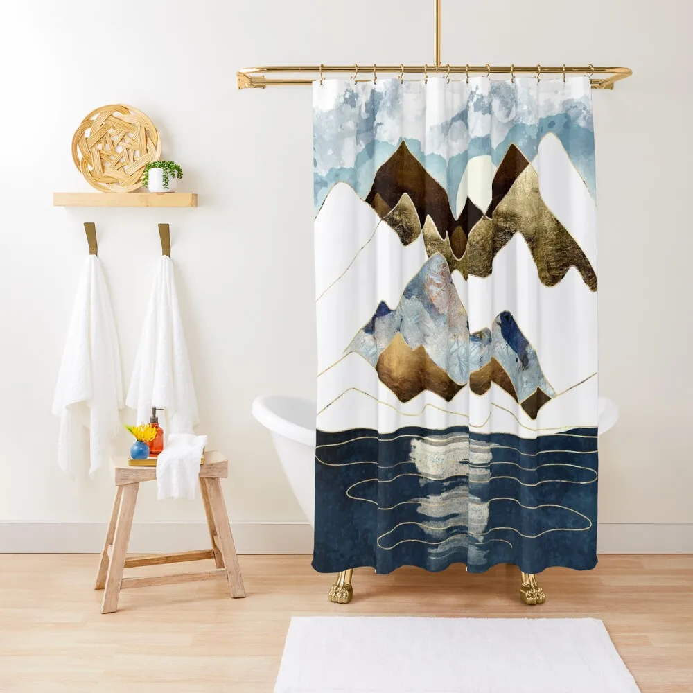 

Minimal Abstract Mountains Shower Curtain Cute Shower Bathroom Accessories Window Bathroom Box Curtain