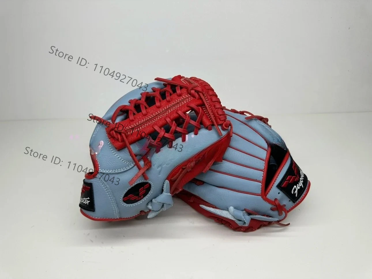 Full leather baseball gloves, imported top layer cowhide flat patterned baseball and softball gloves, for adult students