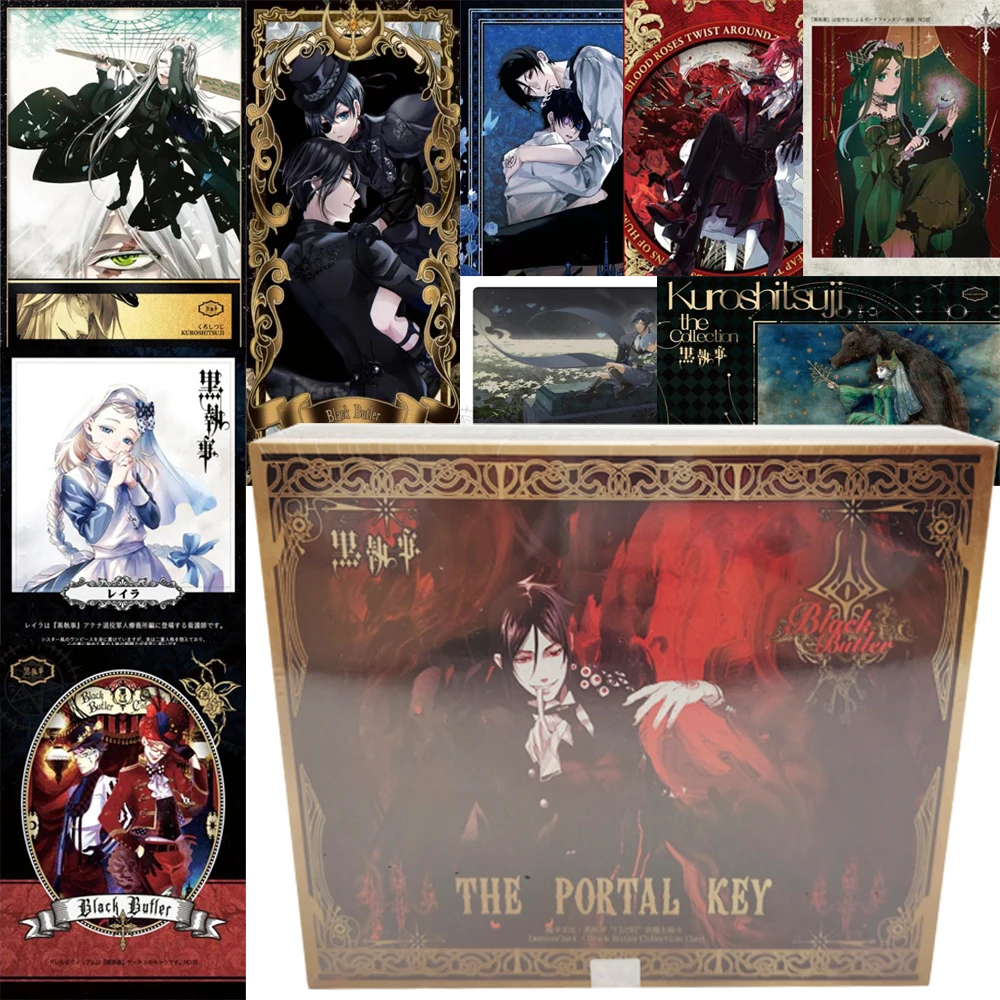 Classic Popular Anime Black Butler Collection Cards High Score IP Fantasy Characters Gorgeous and Fashion Trading Cards Gifts