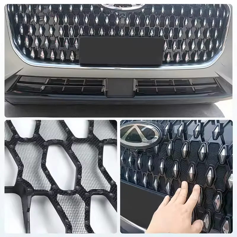 Car Grille Insect Screen Snap-on Installation Detachable Design Easy Remove and Clean Auto Part For Chery Tiggo 9 8L 2024-2026 view 4