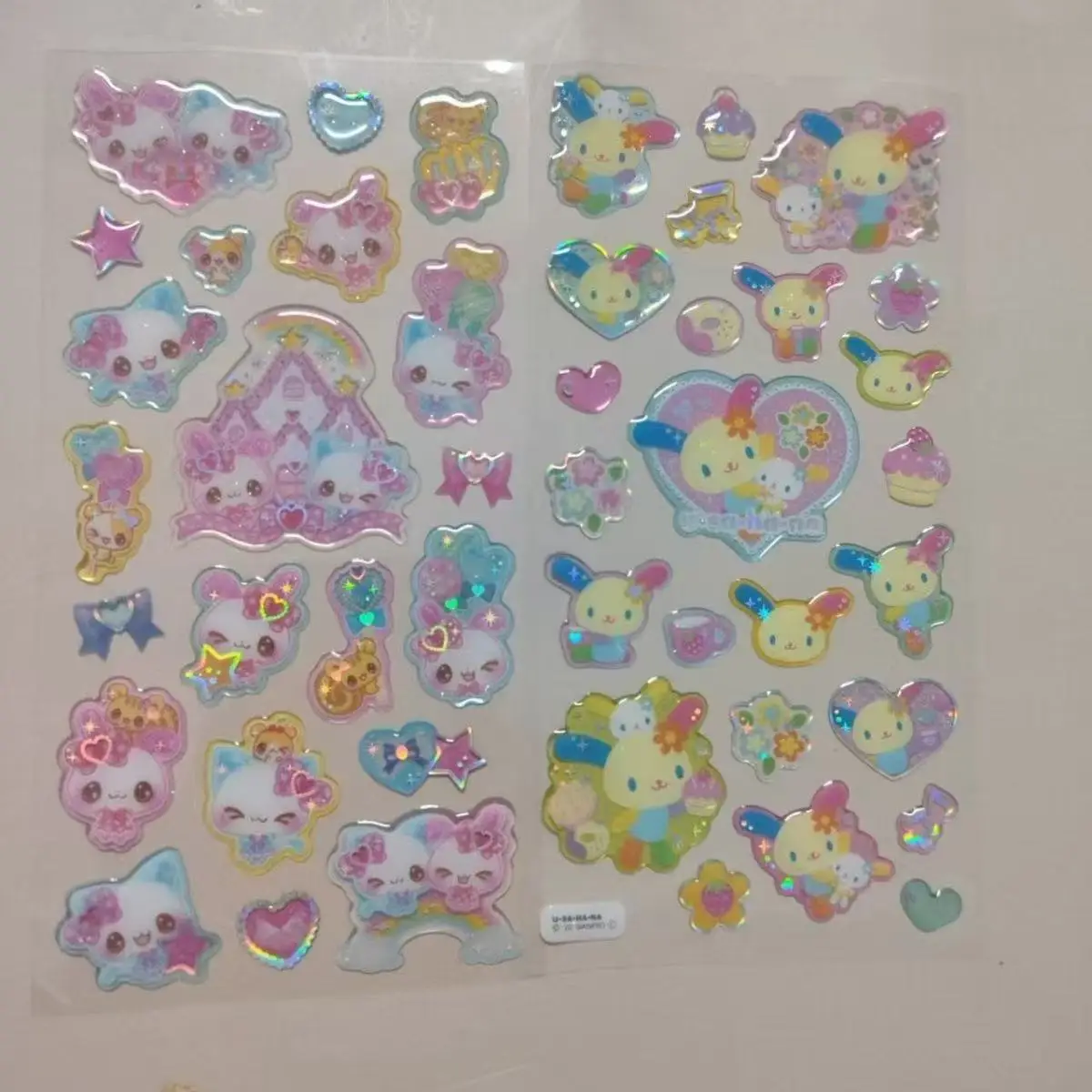 

Новые наклейки Sanrio Usahana Candy Relief, мультяшный японский стиль, 3D чехол для мобильного телефона, украшение для творчества, награда, игрушка в подарок