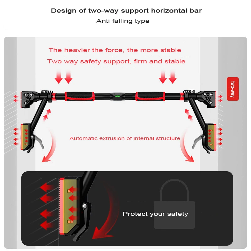 Popular Triangle Support Wall Horizontal Bar, Indoor Pull-up Bar, Punching Free Pull Up Fitness Device