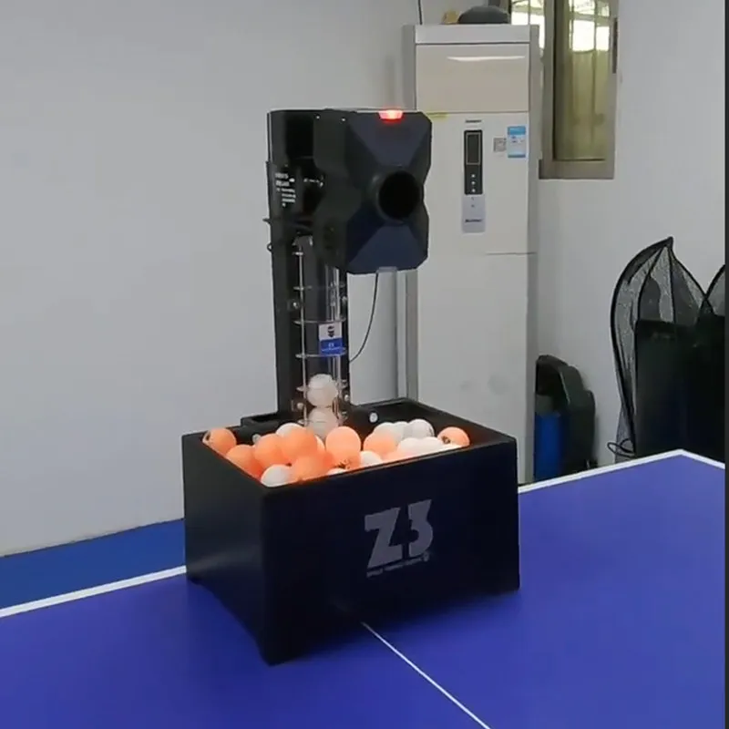 

Portable Table Tennis Serve Machine Large Capacity Ping Pong Throwing Machine Durable Ball Trainer Professional Sports Accessory