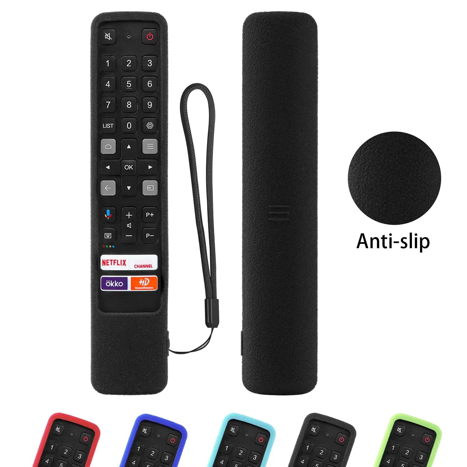 Silicone Protective Silicone Case for TCL TV Remote RC901V FMRD/FMR1/FMR8 Washable Shockproof Skin-Friendly Remote Cover