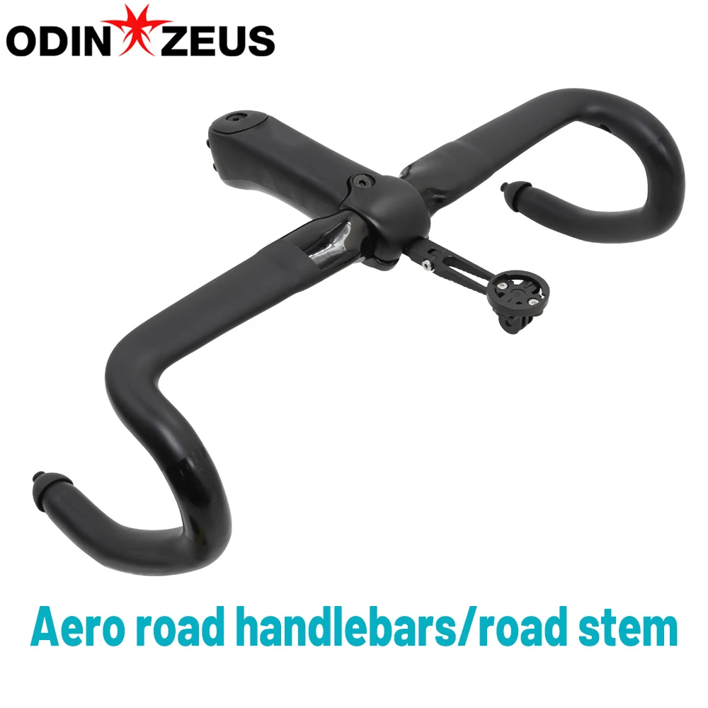 Aero-Rennradvorbau, Rennradlenker aus Kohlefaser, 31,8 mm, -12 °   fest, -17 ° /-7 °   mit Winkelscheibe, Fahrradzubehör