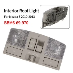 Overhead Console Reading Light BBM6-69-970 For Mazda 3 2010-2013 Sunroof Gray Interior Doom Roof Map Ceiling Lamp Switch Button