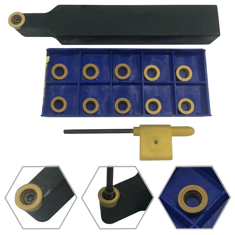 

1 комплект SRDCN2020K10, держатель токарного инструмента RCMT10T3M0 YBC251, токарная вставка и гаечный ключ для прецизионного шлифования, ручная ручная инспекция