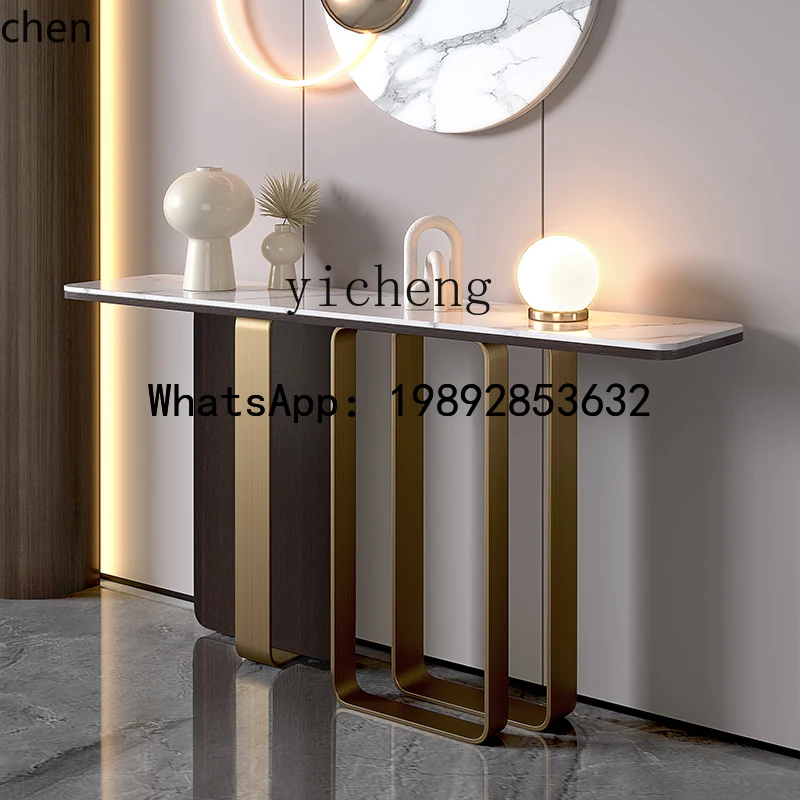 

X5 Entrance Cabinet Lig Luxury Simple Hallway Cabinet Marble Table End View Table