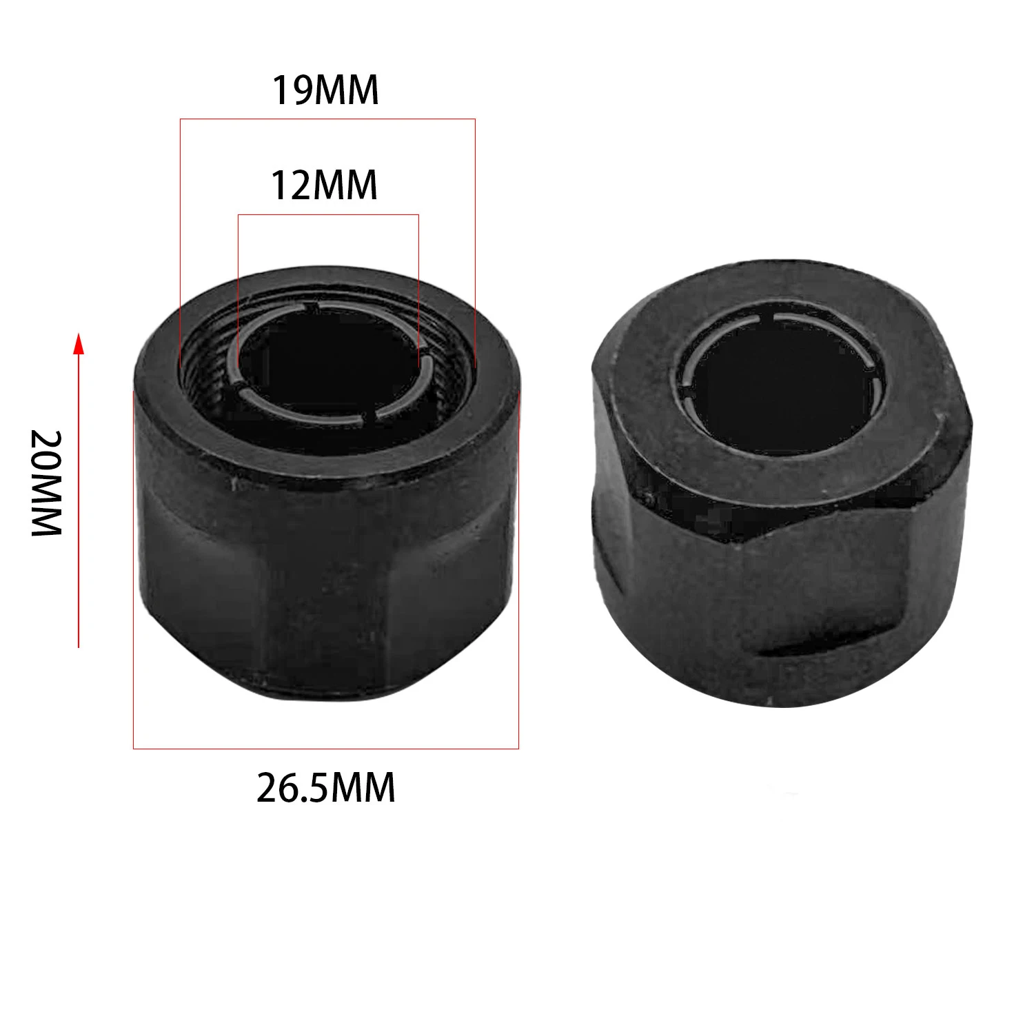 Engraving Operations 3612 CNC Chuck Aluminum Cast Iron Chuck Nut Aluminum Cast Iron 50g Lightweight Design Secure Grip Mechanism