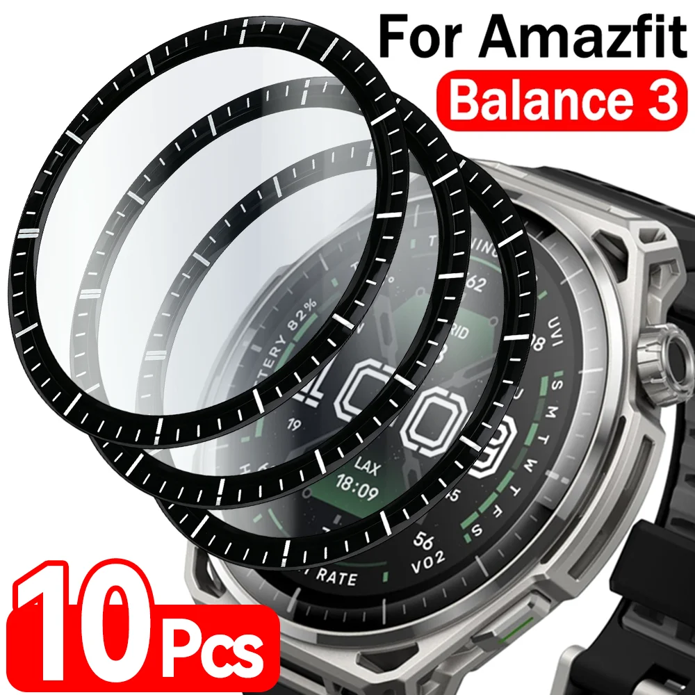 1-10Pcs Flexible Composite Film 3D Curved Screen Protectors for Amazfit Balance 3 Full Coverage Anti-scratch Protective Films