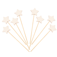 Fairy Wand Toy Diy Princess Wands Stick Wood Kids Graffiti Wooden Painting Party Crafts Craft Kit Unfinished Your Drawing Girls