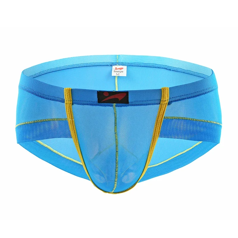 

Men Briefs Breathable Ultra-Thin Underwear See-through Transparent Underwear Panties Low Waist Slip Hombre U Convex Underpants