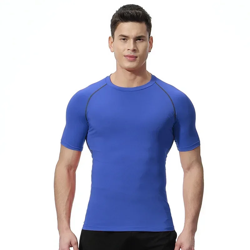 Laufoberteil für Herren, individuell bedrucktes, eng anliegendes Hemd mit langen Ärmeln, Fitnessstudio-Unterwäsche, schnell trocknendes Sport-T-Shirt – Detail 15