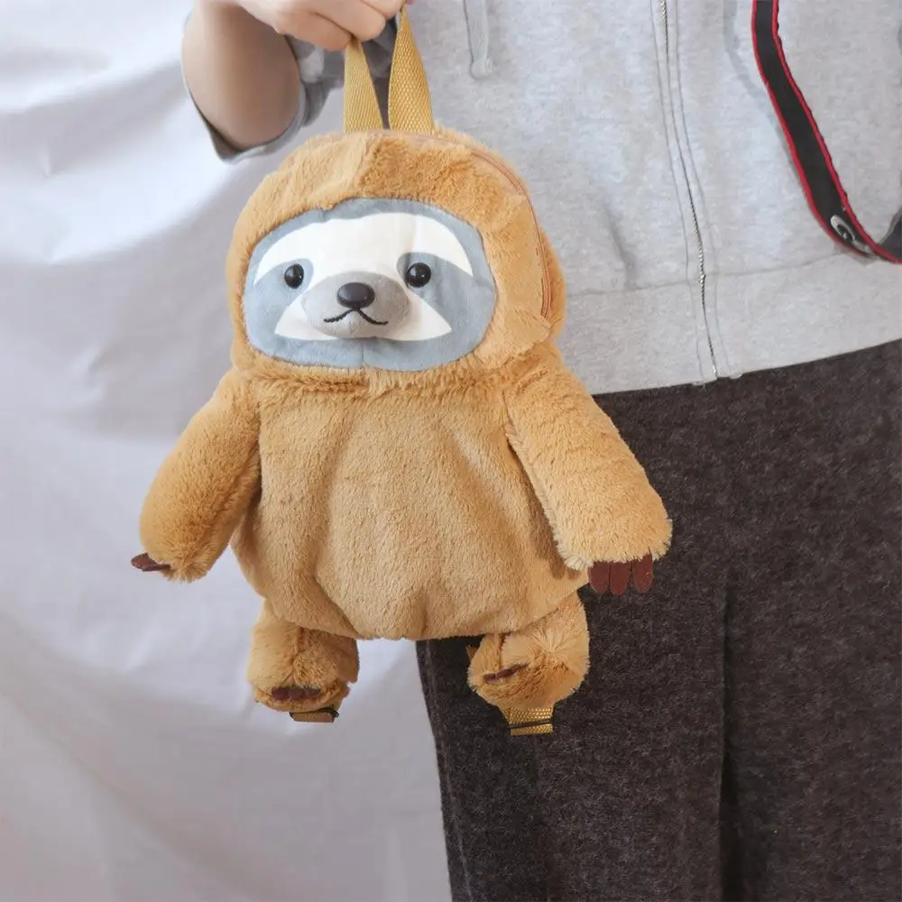 Mochila de perezoso de peluche, Koala de perezoso, mochila de animales de Koala de perezoso realista esponjoso, mochila de felpa de Koala de perezoso relleno de dibujos animados