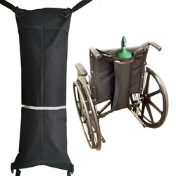 Wheelchair Oxygen Cylinder Storage Pouch Adjustable Antiskid Oxford Cloth Reflective Stripe Universal Portable Hanging Bag