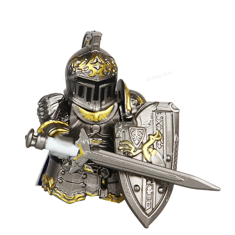 New Knights Building Blocks mini Action Figures Medieval Knights Assemble Scene Bricks Toys For Kids Christmas Gifts Z151