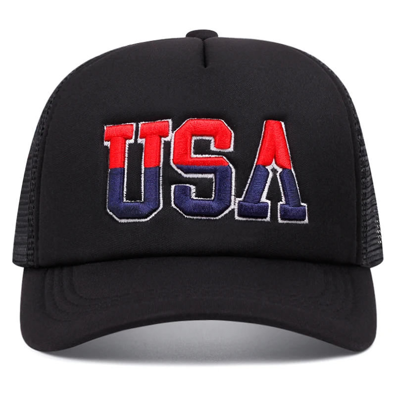 2024 New Hat USA Letter Embroidered Baseball Cap Men\'s And Women\'s Fashionable Snapback Outdoor Sports Sun Hat