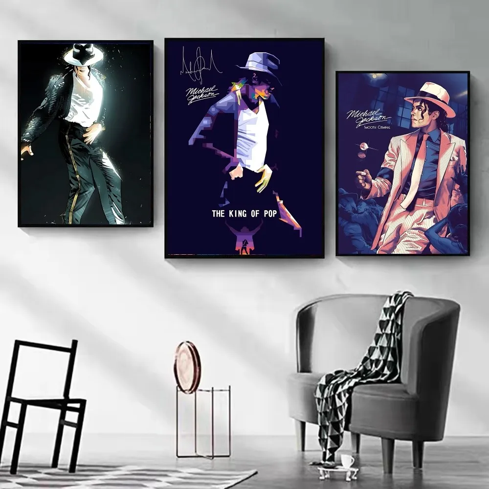 Superstar Dancer M-Michael Jackson Poster Kraft Paper Vintage Poster Wall Art Painting Study Stickers Big Szie Wall Painting